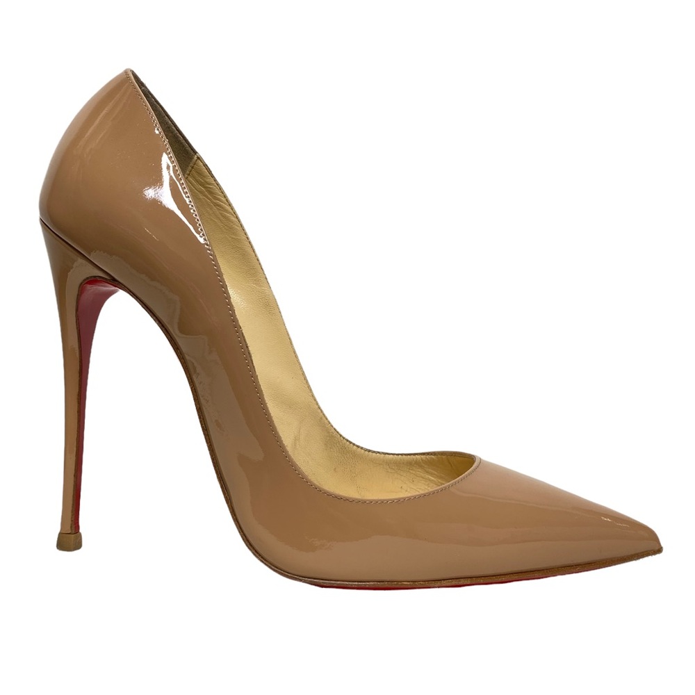 Christian Louboutin So Kate 120mm Nude Patent Leather Pump